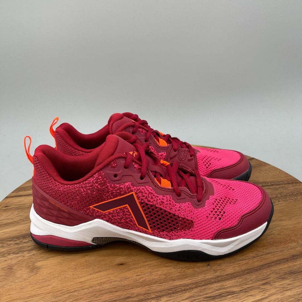 Tyrol Smash Shoes Womens Size 9 D Red Pink Pickball Court  Athletic Sneakers